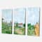Designart - White House With Red Roof In The Countryside - Traditional Canvas Wall Art Print